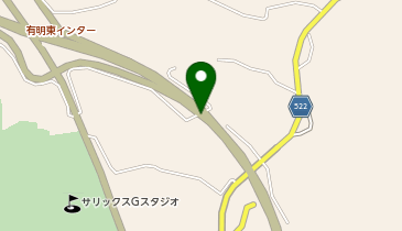 都城志布志道路 有明東IC 上り 出口の地図画像