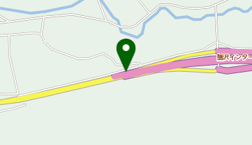 秋田自動車道(無料区間) 蟹沢IC 下り 出口の地図画像
