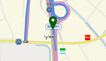 高知東部自動車道 高知中央IC 上り 出口の地図画像