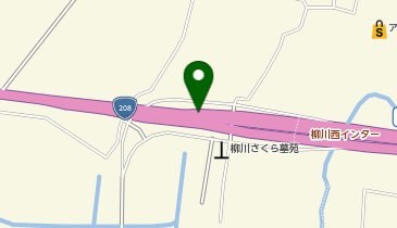 有明海沿岸道路 柳川西IC 上り 出口の地図画像