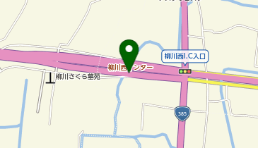 有明海沿岸道路 柳川西IC 下り 入口の地図画像