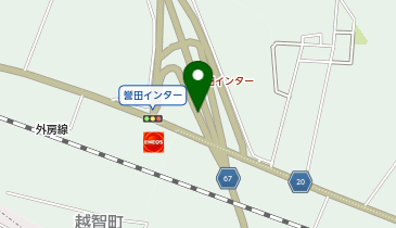 千葉外房有料道路(無料区間) 誉田IC 上り 出口の地図画像