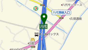 九州自動車道 八代JCT 下りの地図画像