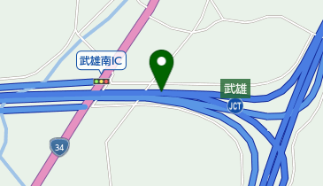 西九州自動車道 武雄JCT 下りの地図画像