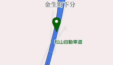 松山自動車道 川之江JCT 下りの地図画像