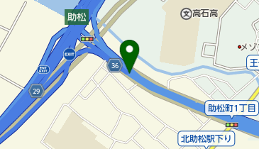 堺泉北有料道路 助松JCT 下りの地図画像