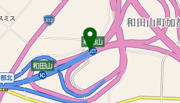 播但連絡有料道路 和田山JCT 下りの地図画像