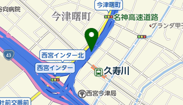 名神高速道路 西宮IC(JCT) 下りの地図画像