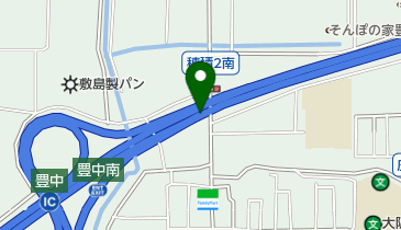 名神高速道路 豊中IC(JCT) 下りの地図画像