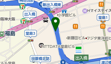 阪神11号池田線 環状線池田線分岐 下りの地図画像