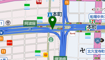 阪神16号大阪港線 環状線東大阪線大阪港線分岐 下りの地図画像