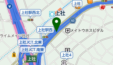 名古屋第二環状自動車道 上社JCT 下りの地図画像