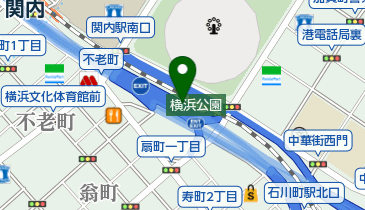 神奈川1号横羽線 石川町JCT 下りの地図画像