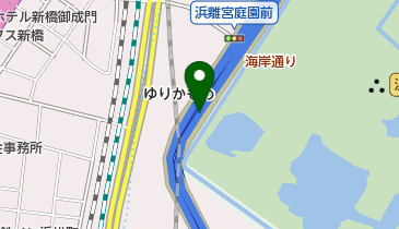 首都都心環状線 汐留JCT 下りの地図画像