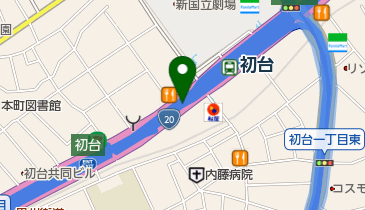 首都4号新宿線 西新宿JCT 下りの地図画像