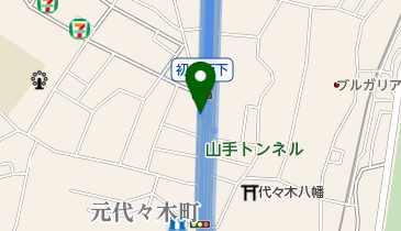 首都中央環状線 西新宿JCT 下りの地図画像