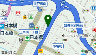 首都都心環状線 江戸橋JCT 下りの地図画像