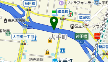 首都八重洲線 神田橋JCT 下りの地図画像