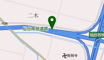 仙台南部道路 仙台若林JCT 下りの地図画像