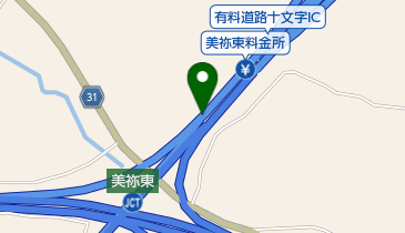 小郡萩道路 美祢東JCT 下りの地図画像