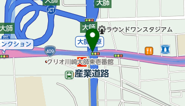 神奈川6号川崎線 大師JCT 下りの地図画像