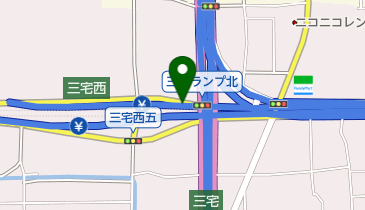 阪神6号大和川線 三宅JCT 下りの地図画像