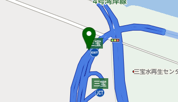 阪神6号大和川線 三宝JCT 下りの地図画像