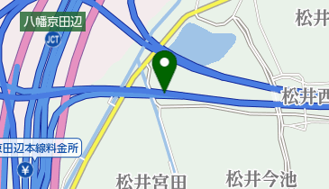 新名神高速道路 八幡京田辺IC(JCT) 下りの地図画像