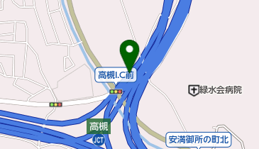 新名神高速道路 高槻第二JCT 下りの地図画像