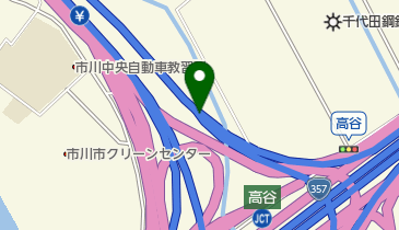 東京外環自動車道 高谷JCT 下りの地図画像