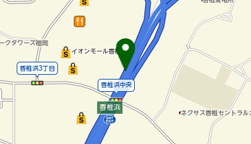 福岡都市高速6号アイランドシティ線 香椎浜JCT 下りの地図画像