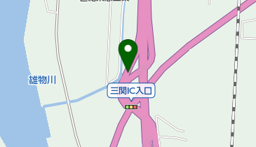 湯沢横手道路 三関IC 下り入口の地図画像