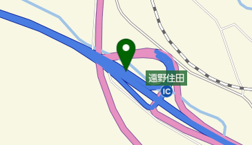 仙人峠道路 遠野住田ICの地図画像