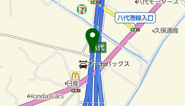 九州自動車道 八代JCT 上りの地図画像