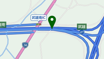 西九州自動車道 武雄JCT 上りの地図画像