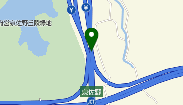 関西空港自動車道 泉佐野JCT 上りの地図画像