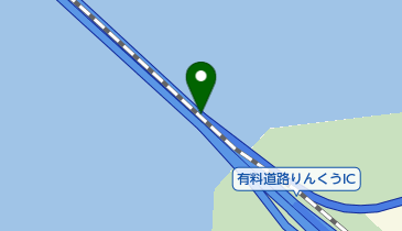 関西国際空港連絡橋 りんくうJCT 上りの地図画像