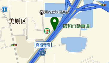 阪和自動車道 美原JCT 上りの地図画像