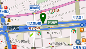 阪神16号大阪港線 神戸線大阪港線分岐 上りの地図画像