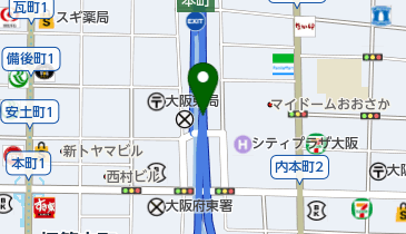 阪神1号環状線 環状線東大阪線分岐 上りの地図画像