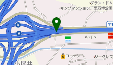 近畿自動車道 吹田JCT 上りの地図画像