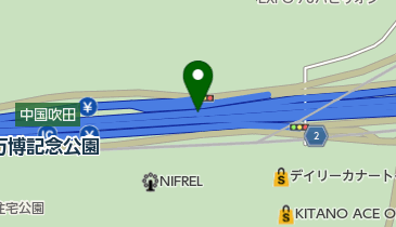 中国自動車道 吹田JCT 上りの地図画像