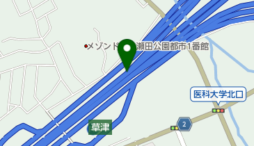 名神高速道路 草津JCT 上りの地図画像