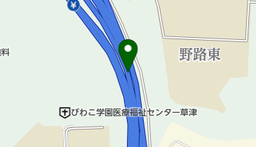 新名神高速道路 草津JCT 上りの地図画像
