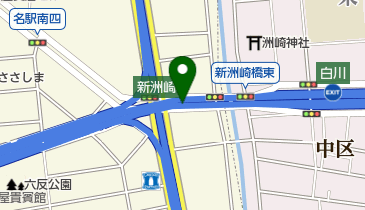 名古屋2号東山線 新洲崎JCT 上りの地図画像