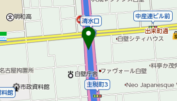 名古屋1号楠線 東片端JCT 上りの地図画像