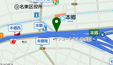 名古屋第二環状自動車道 名古屋IC(JCT) 上りの地図画像