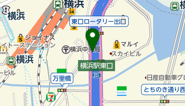 神奈川1号横羽線 金港JCT 上りの地図画像