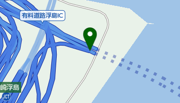 東京湾アクアライン 川崎浮島JCT 上りの地図画像