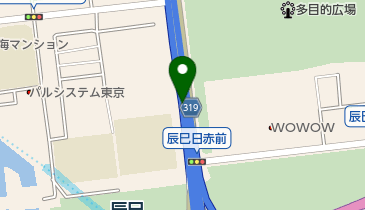 首都9号深川線 辰巳JCT 上りの地図画像